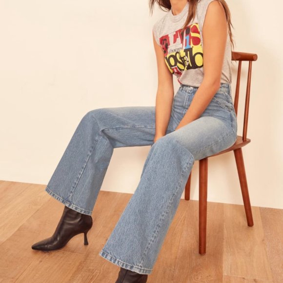 Reformation Pants - Jackie Ultra High Rise Wide Leg